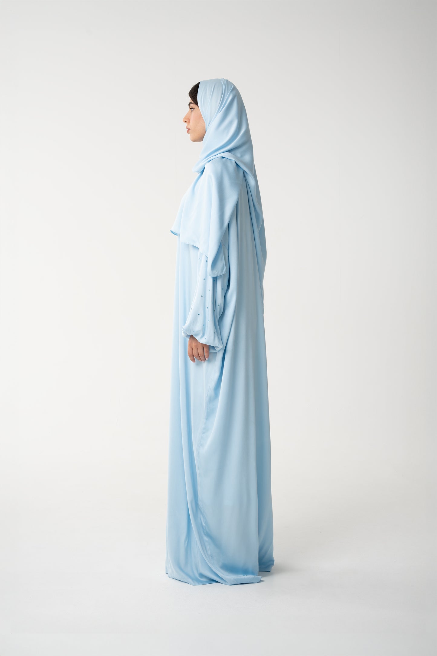 Aquamarine Prayer Robe - House of Caftan