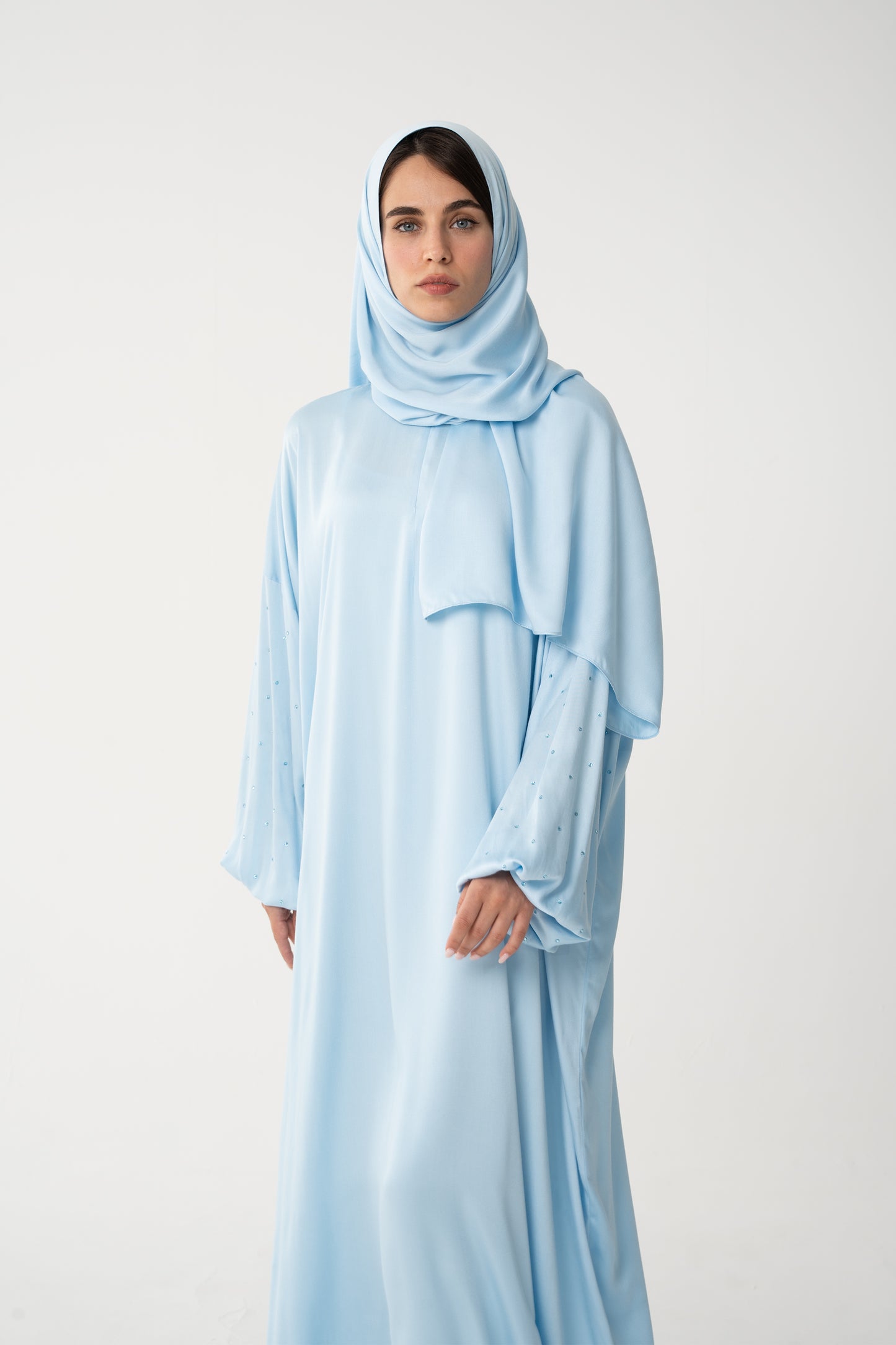 Aquamarine Prayer Robe - House of Caftan