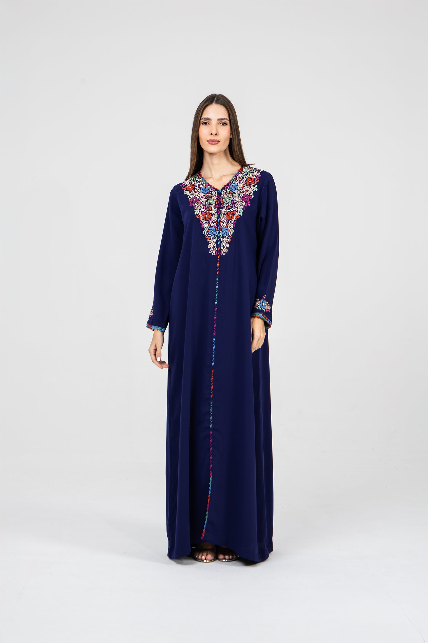 Capri Blue Crepe Caftan