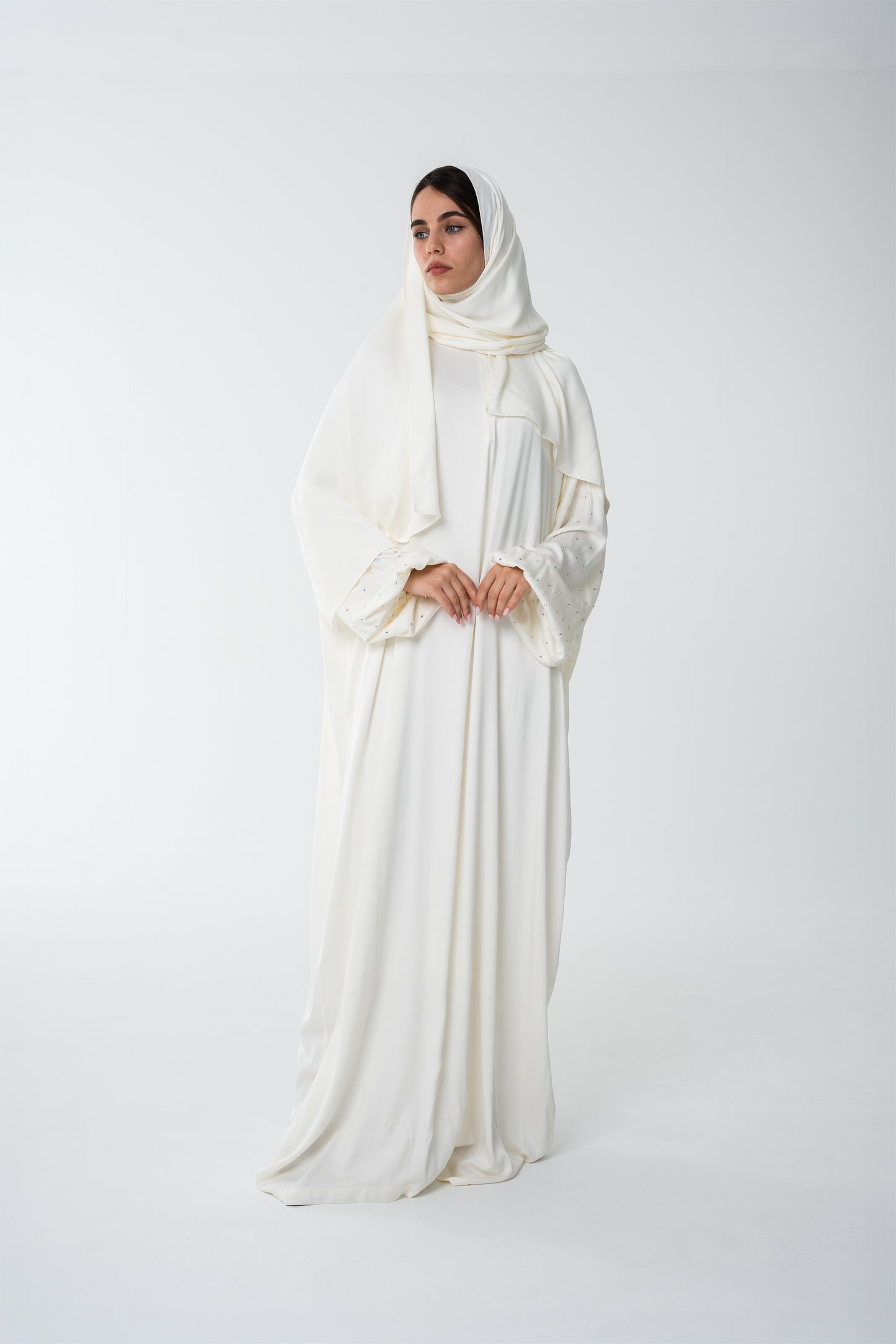 Off-White Prayer Robe - House of Caftan