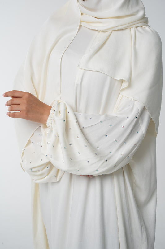 Off-White Prayer Robe - House of Caftan