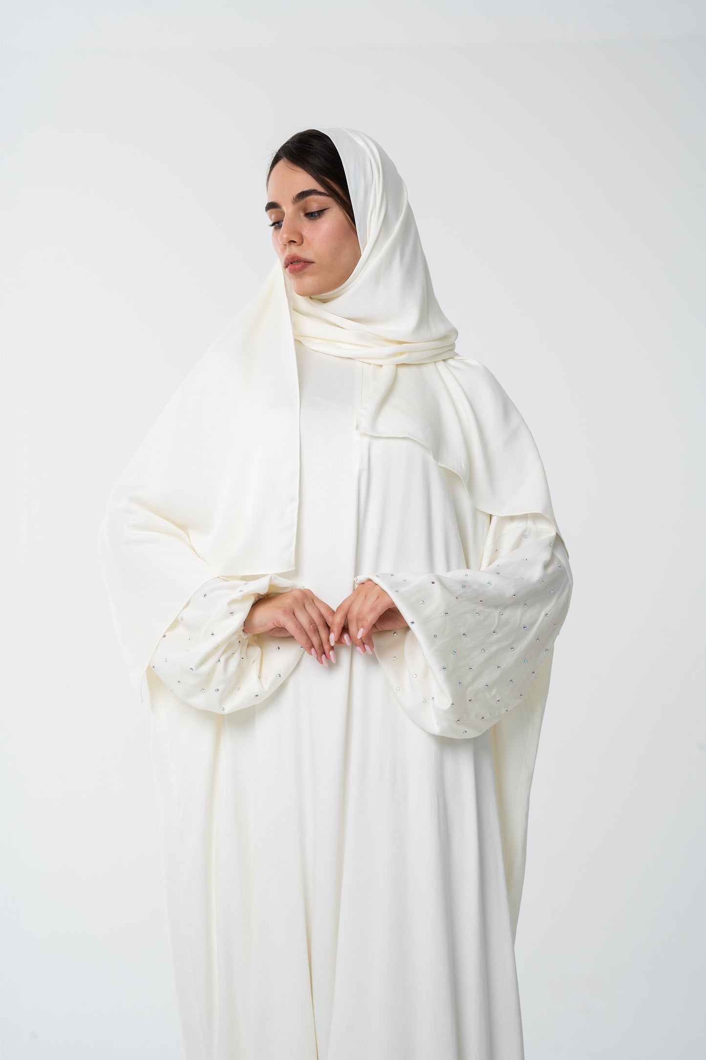 Off-White Prayer Robe - House of Caftan