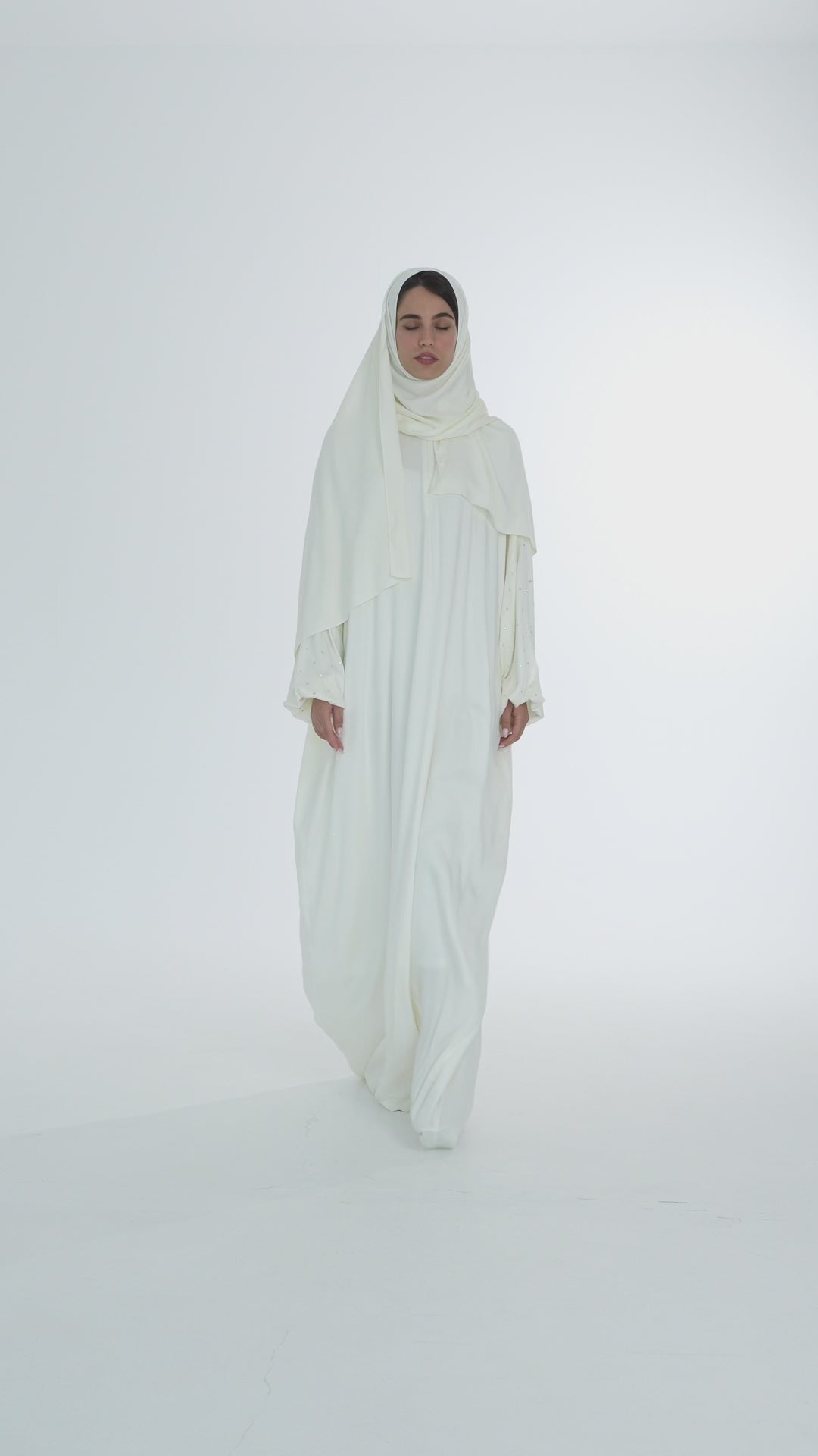 Off-White Prayer Robe - House of Caftan