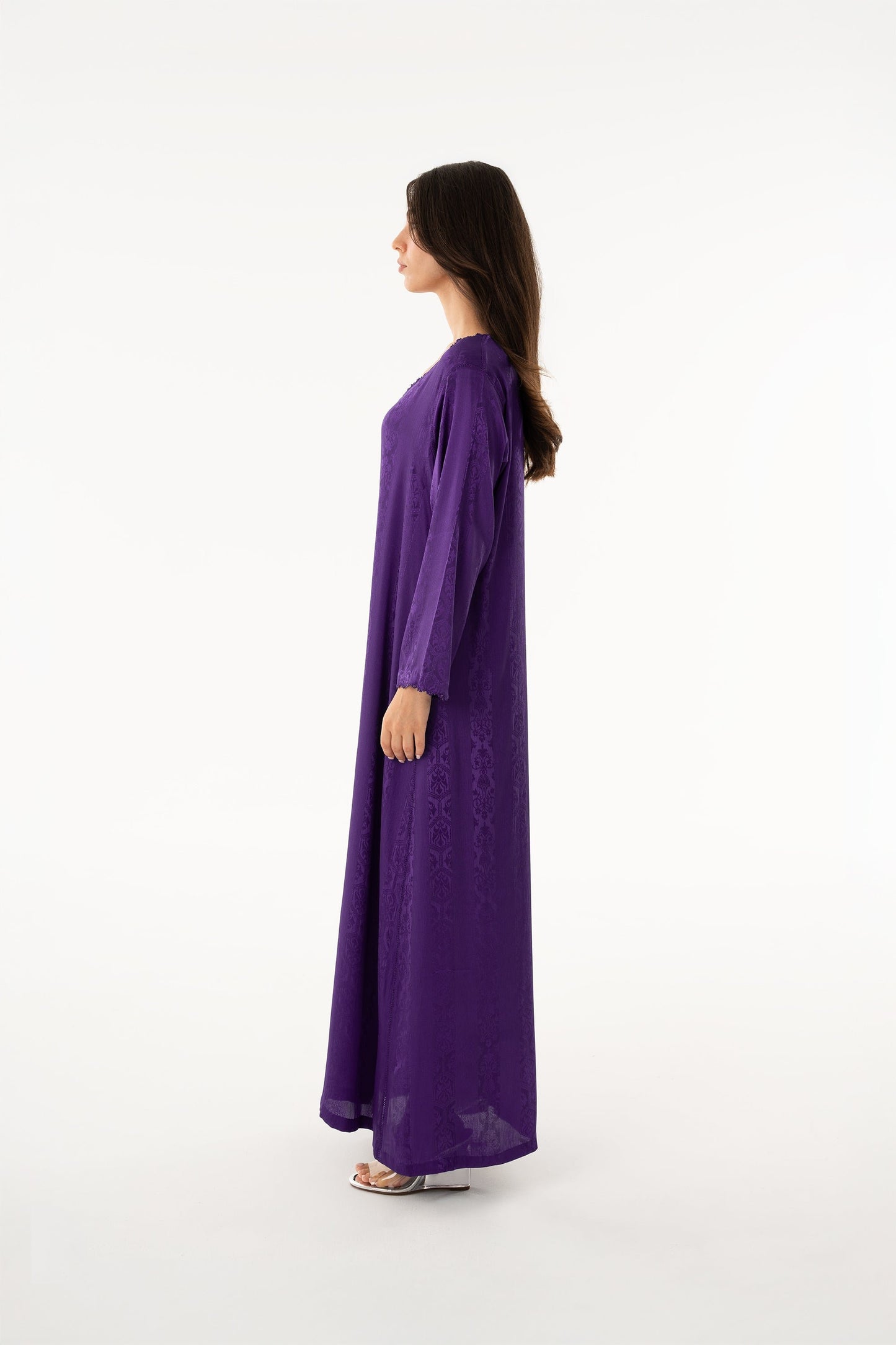 Purple Handmade Caftan - House of Caftan