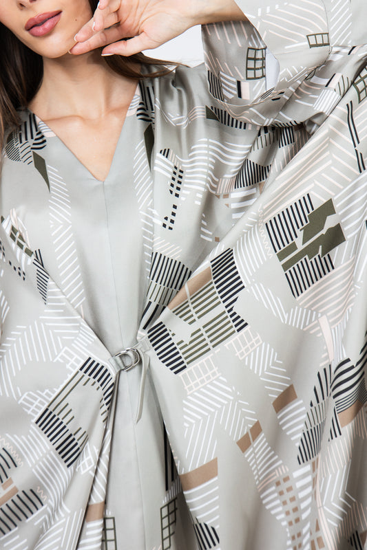 Gray Caftan Hermes Ramadan Evening Wear Collection UAE