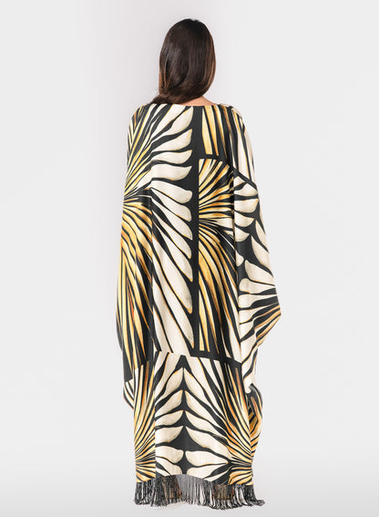 Roberto Cavalli Original Italian Twill Silk Caftan