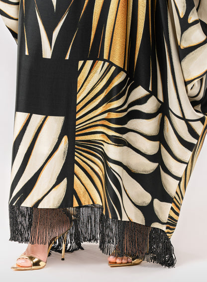 Roberto Cavalli Original Italian Twill Silk Caftan