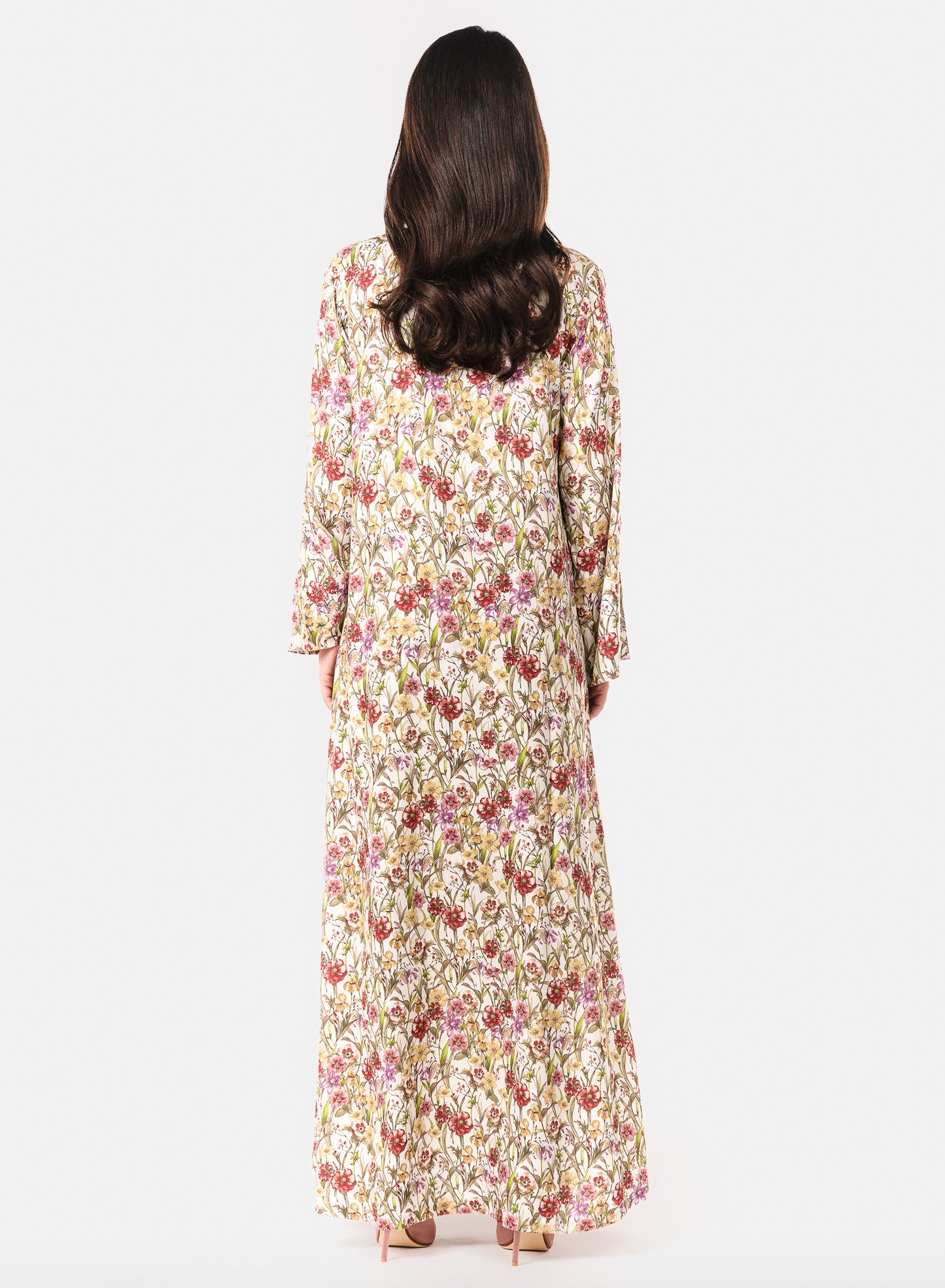 Italian Ivory Garden Viscose Caftan