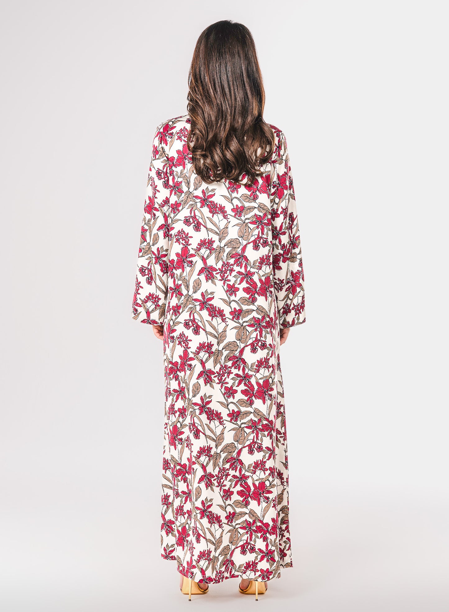 Italian Burgundy Orchid Viscose Caftan