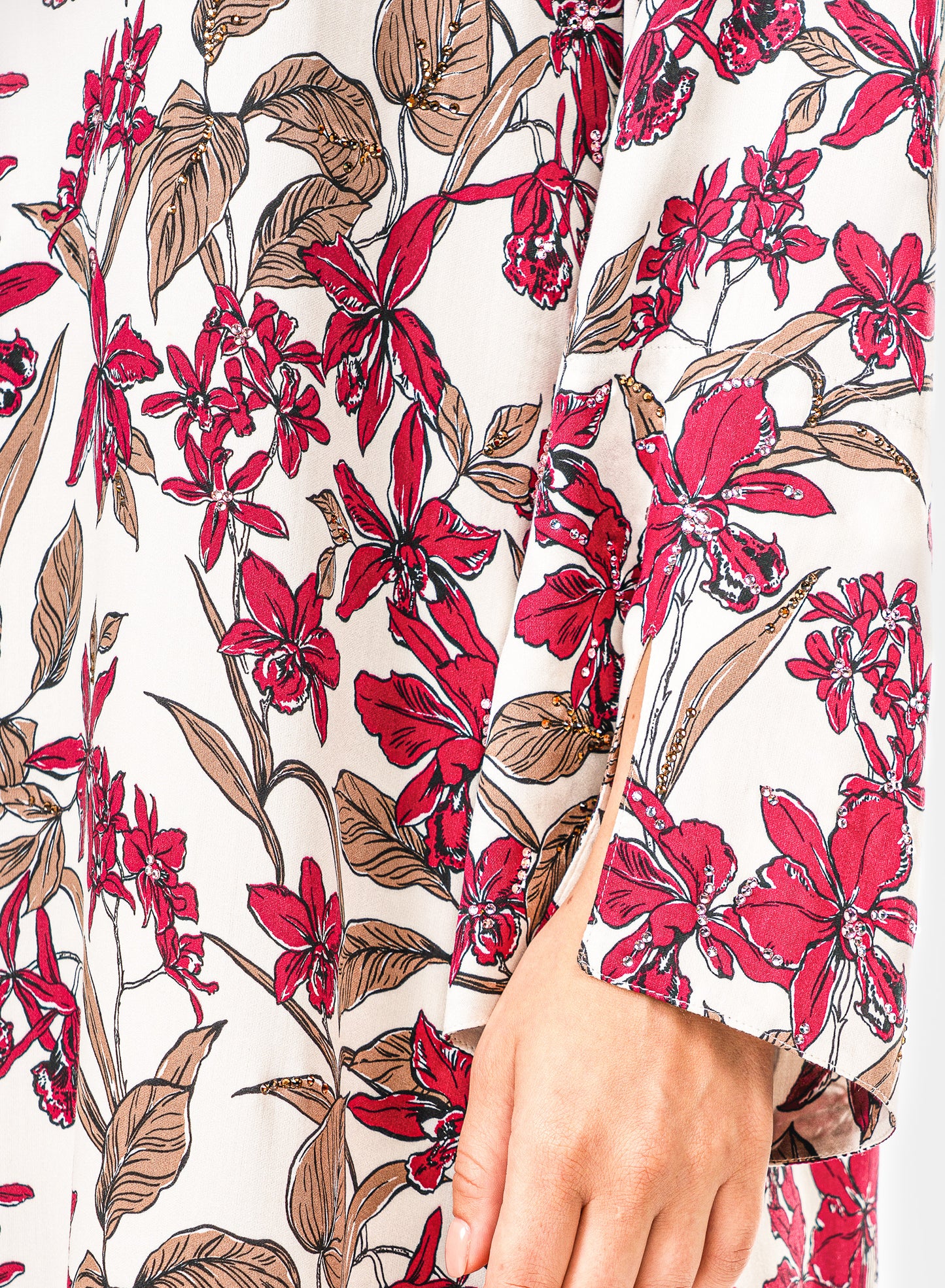 Italian Burgundy Orchid Viscose Caftan