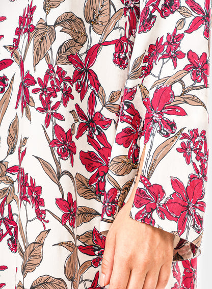 Italian Burgundy Orchid Viscose Caftan
