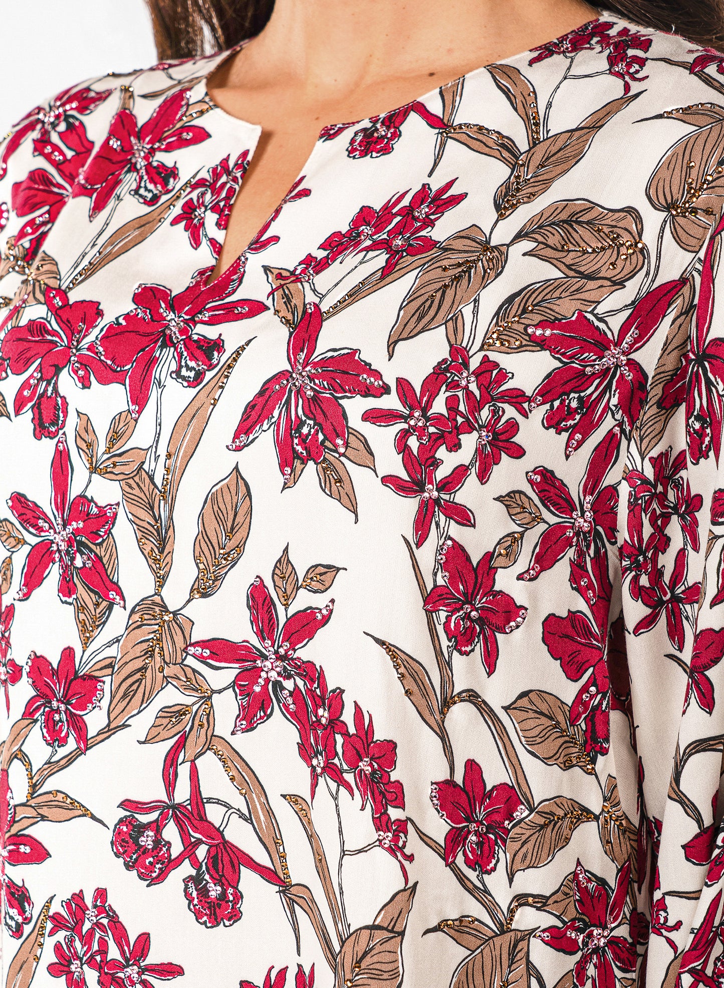 Italian Burgundy Orchid Viscose Caftan