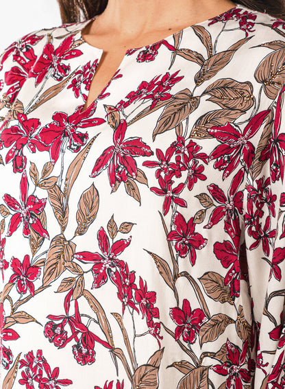 Italian Burgundy Orchid Viscose Caftan