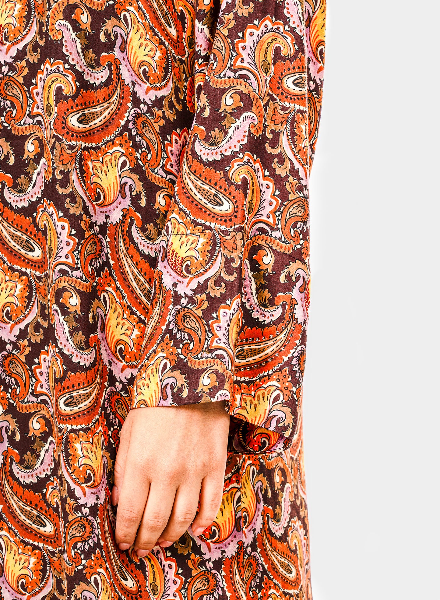 Italian Royal Paisley Viscose Caftan