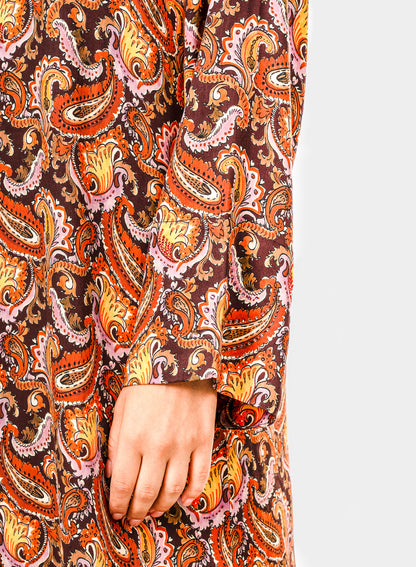 Italian Royal Paisley Viscose Caftan