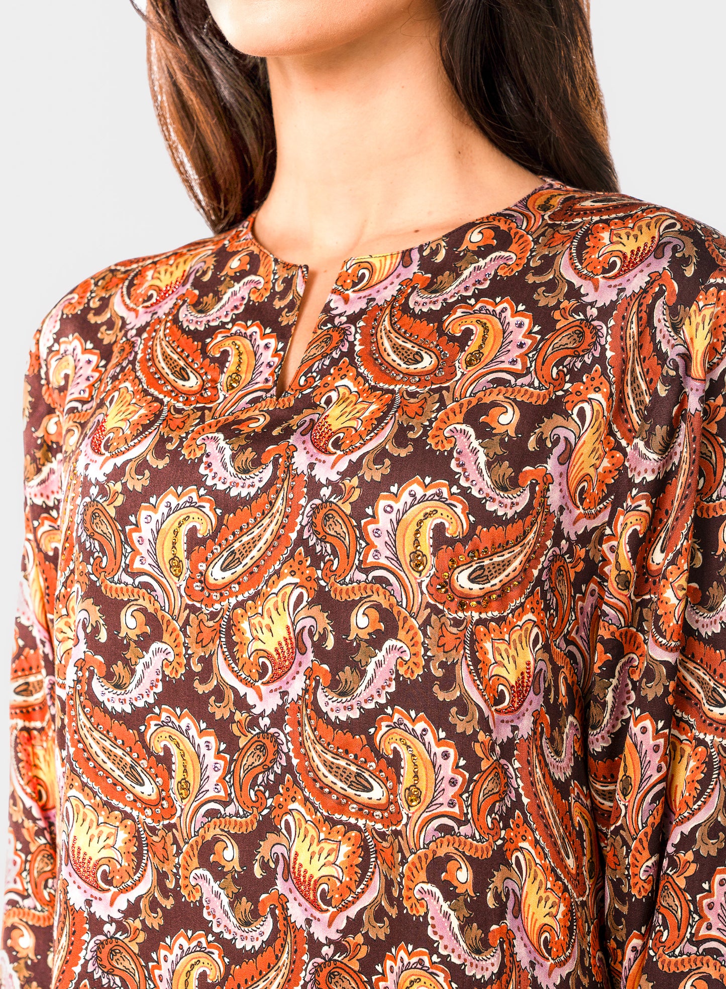 Italian Royal Paisley Viscose Caftan