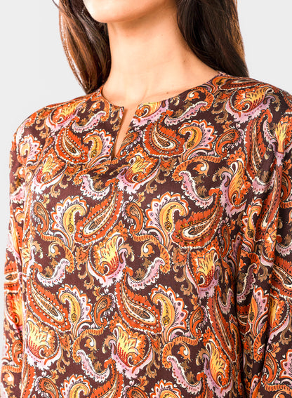 Italian Royal Paisley Viscose Caftan