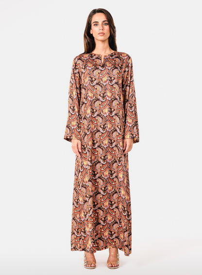 Italian Royal Paisley Viscose Caftan
