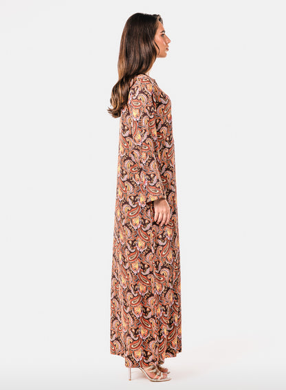 Italian Royal Paisley Viscose Caftan