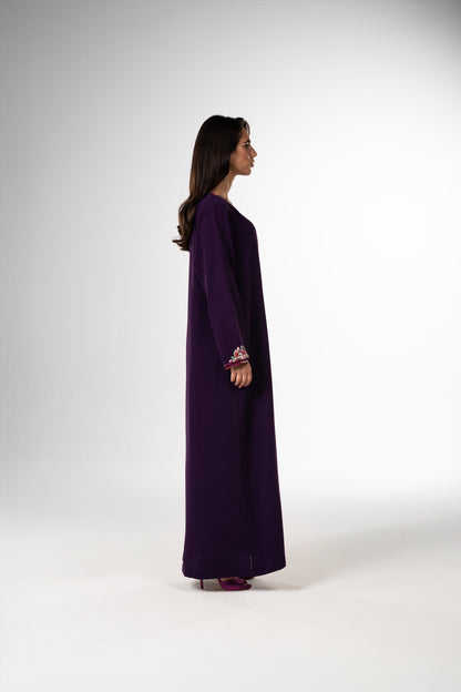 قفطان كريب أرجواني غامق