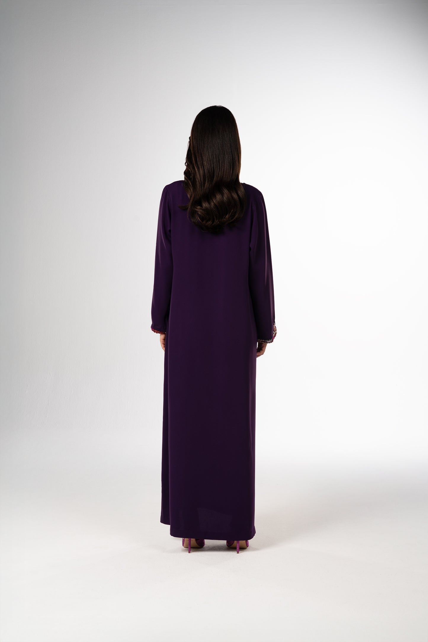 قفطان كريب أرجواني غامق