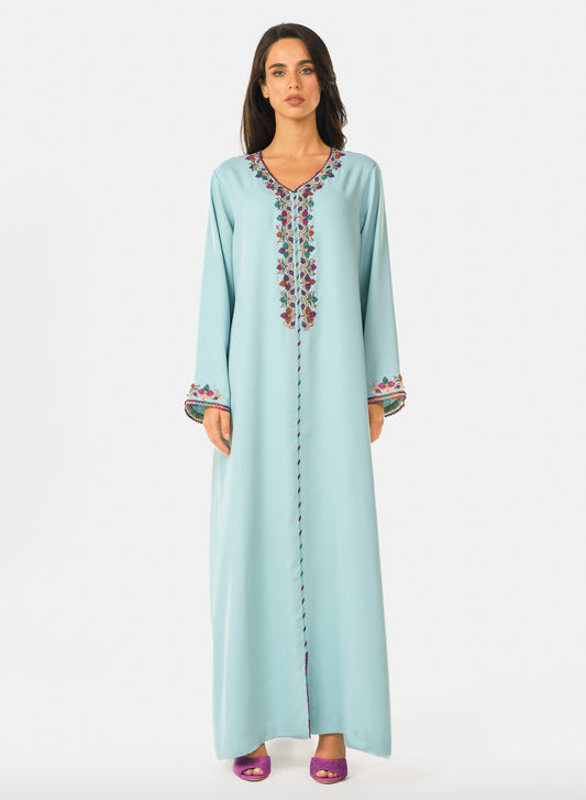 Tiffany Crepe Moroccan Caftan
