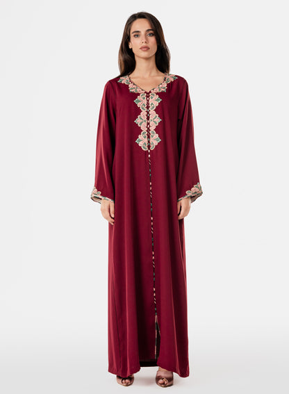 قفطان كريب أرجواني غامق
