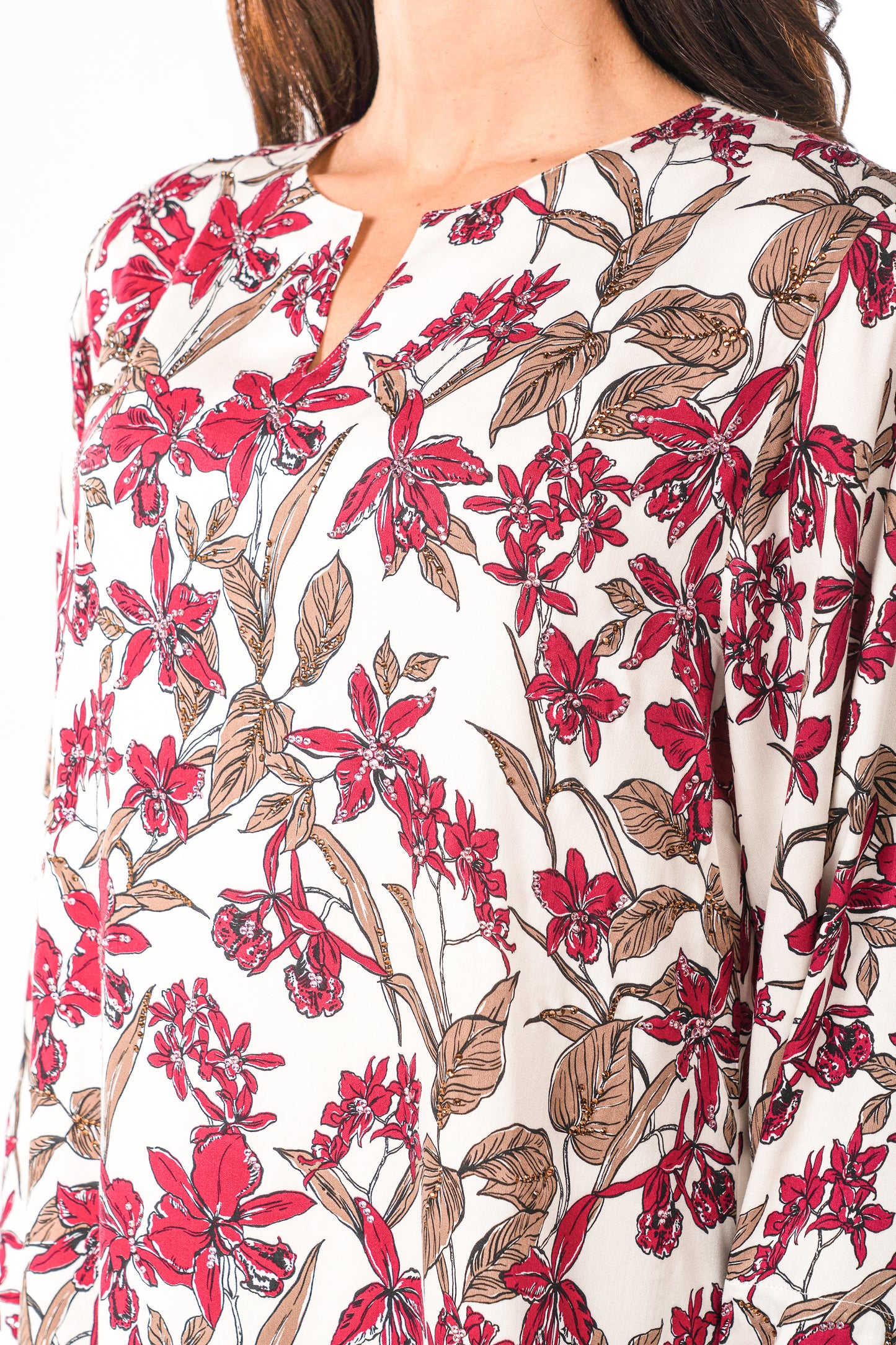 Italian Burgundy Orchid Viscose Satin Caftan