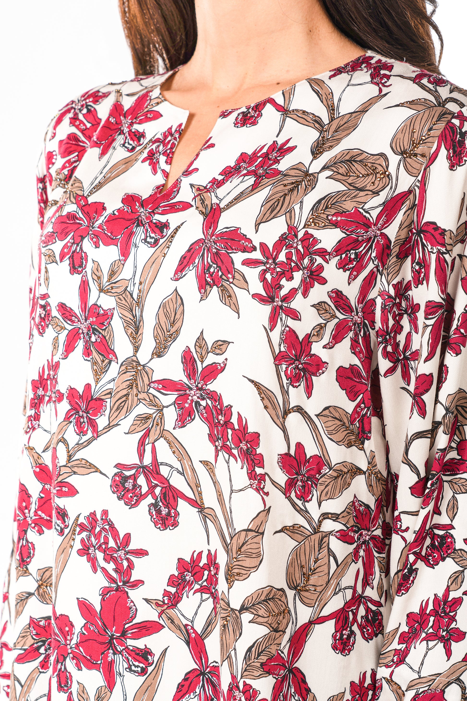 Italian Burgundy Orchid Viscose Satin Caftan