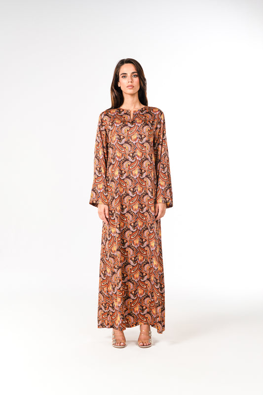 Italian Royal Paisley Viscose Caftan