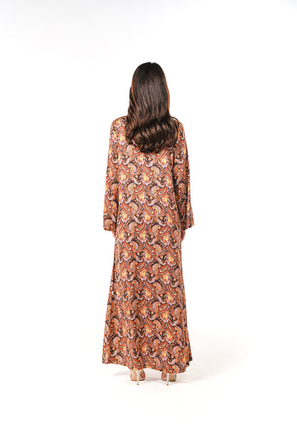 Italian Royal Paisley Viscose Caftan