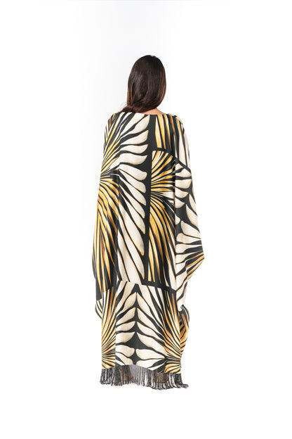 Roberto Cavalli Original Italian Twill Silk Caftan