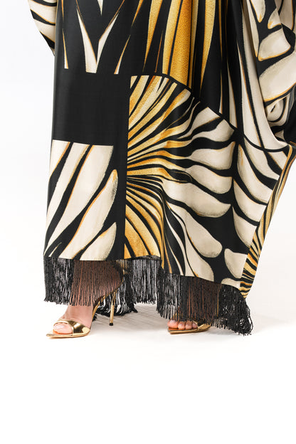 Roberto Cavalli Original Italian Twill Silk Caftan