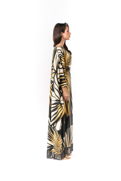Roberto Cavalli Original Italian Twill Silk Caftan