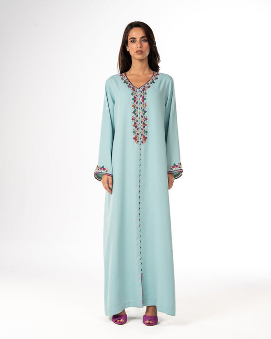 Tiffany Crepe Moroccan Caftan