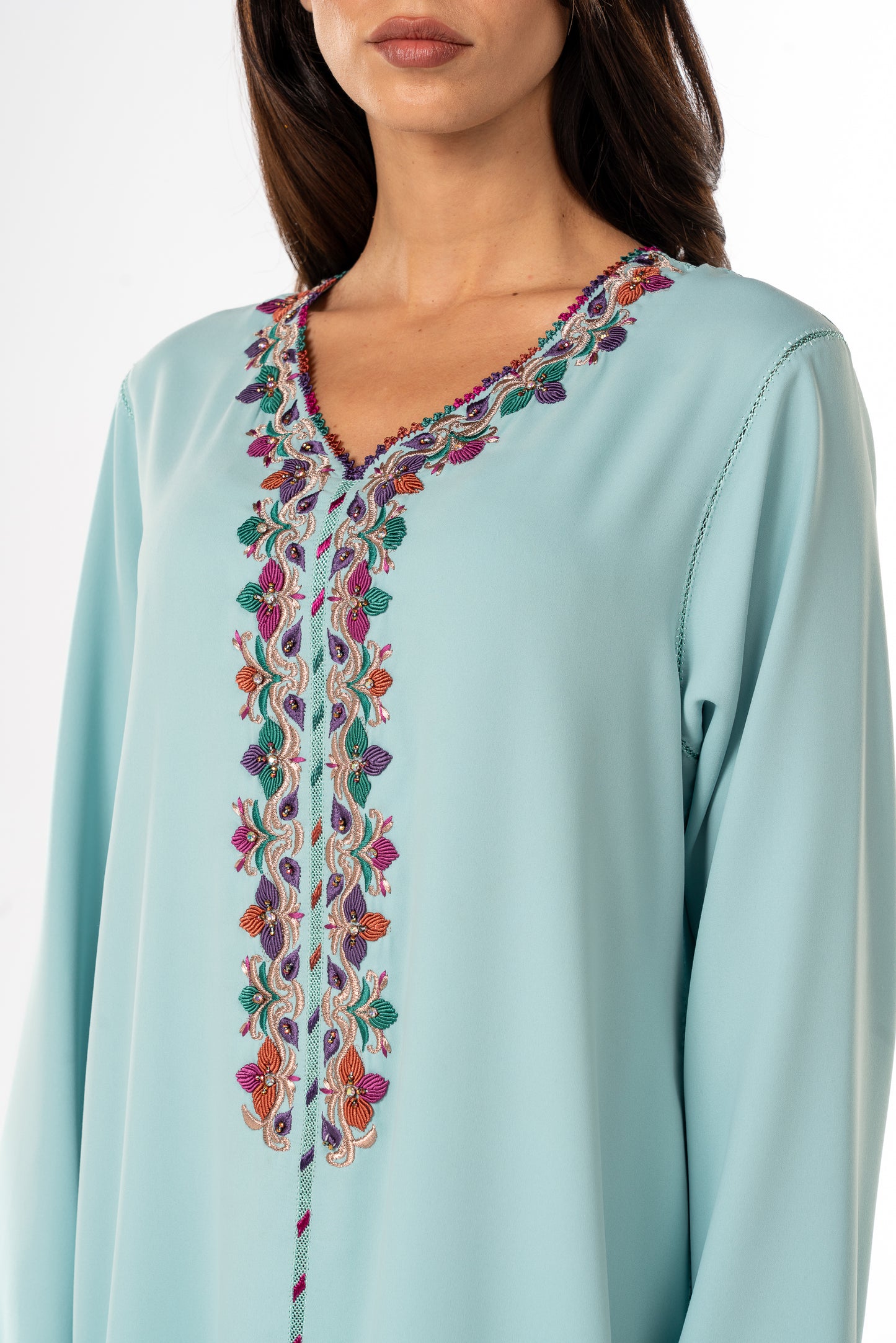 Tiffany Crepe Moroccan Caftan