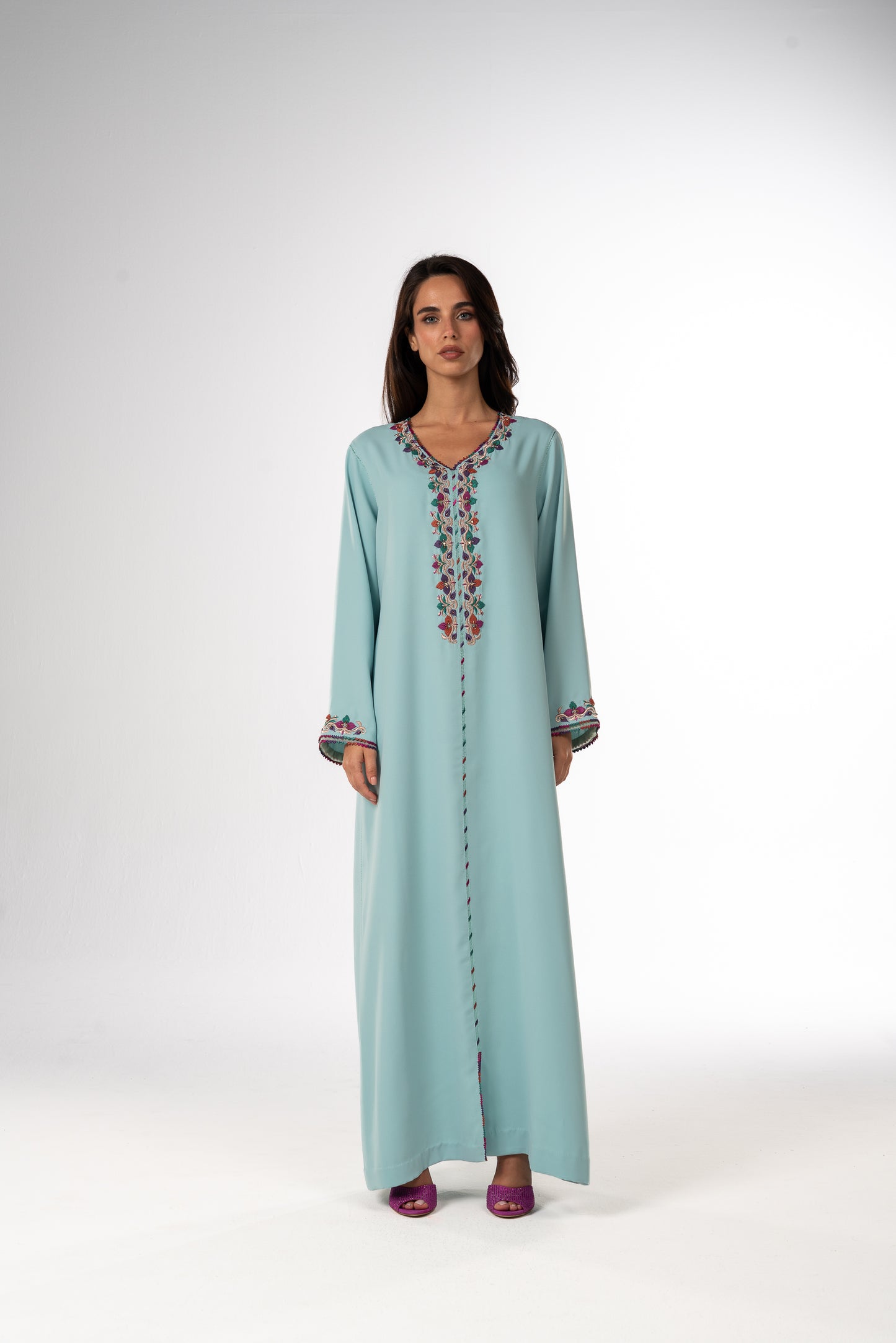 Tiffany Crepe Moroccan Caftan