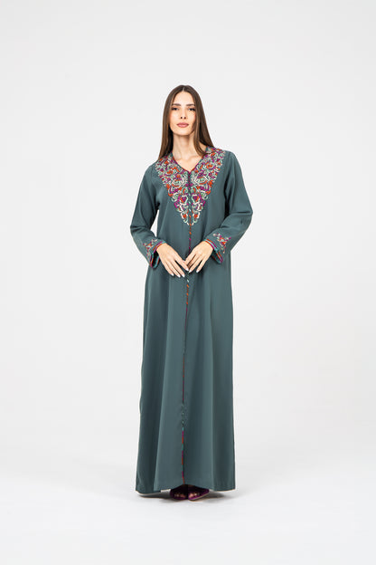Rainforest Crepe Caftan