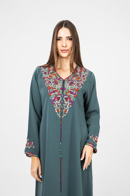 Rainforest Crepe Caftan