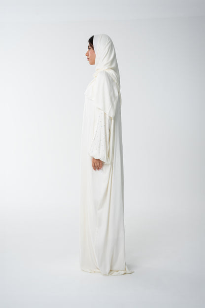 Off-White Prayer Robe - House of Caftan