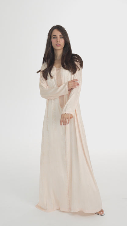 Peach Caftan - House of Caftan