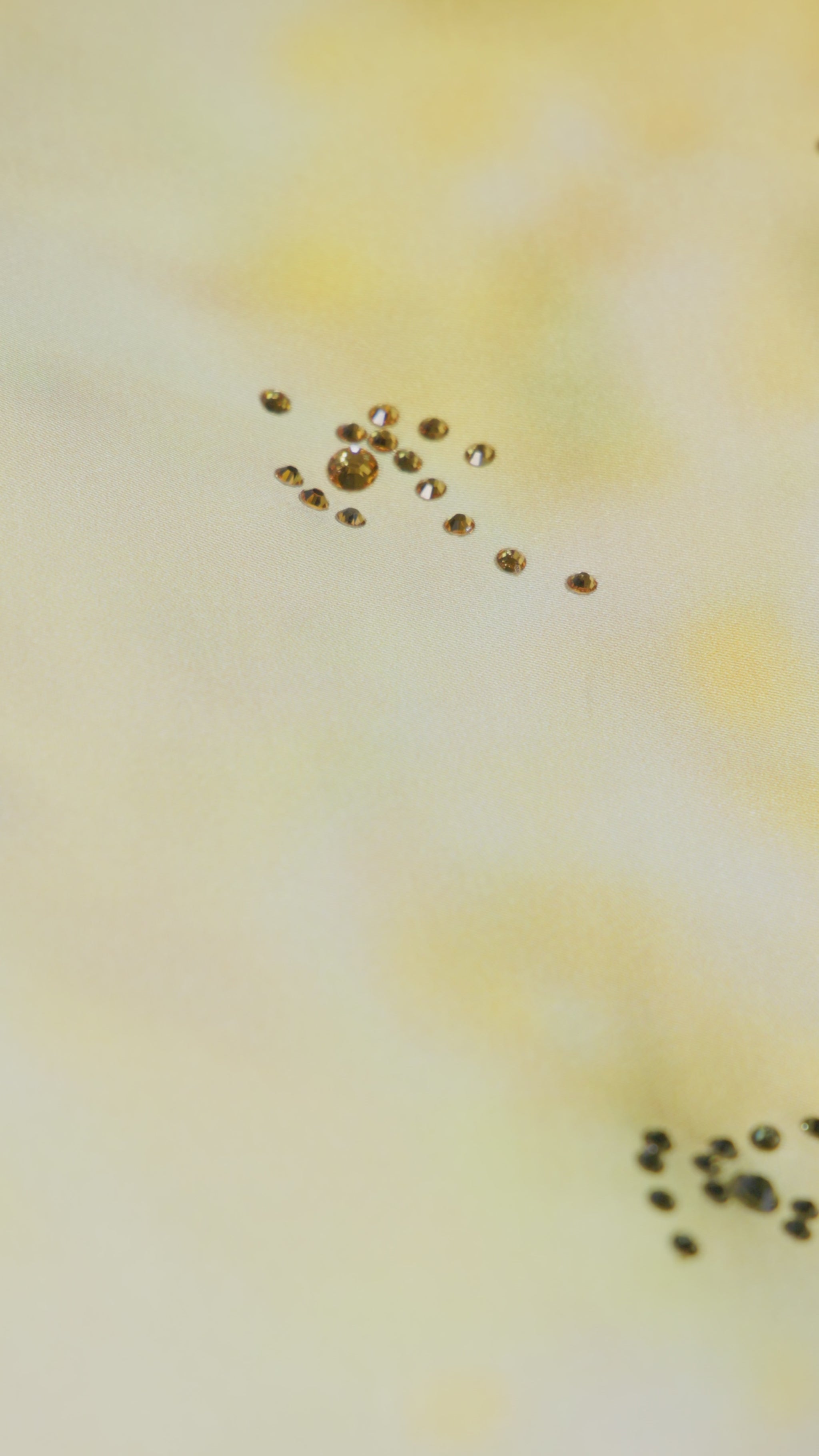 PINKO Italian Viscose Satin Original Bright Gold Splash Caftan with European hotfix - Handmade Limited Edition 2