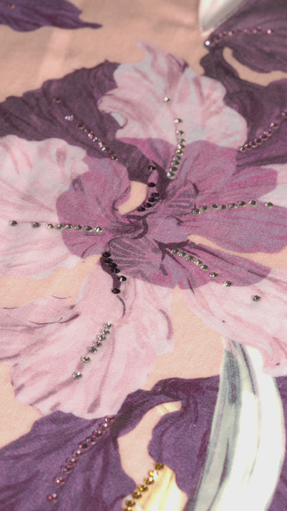 Peach Italian Cotton Caftan - House of Caftan