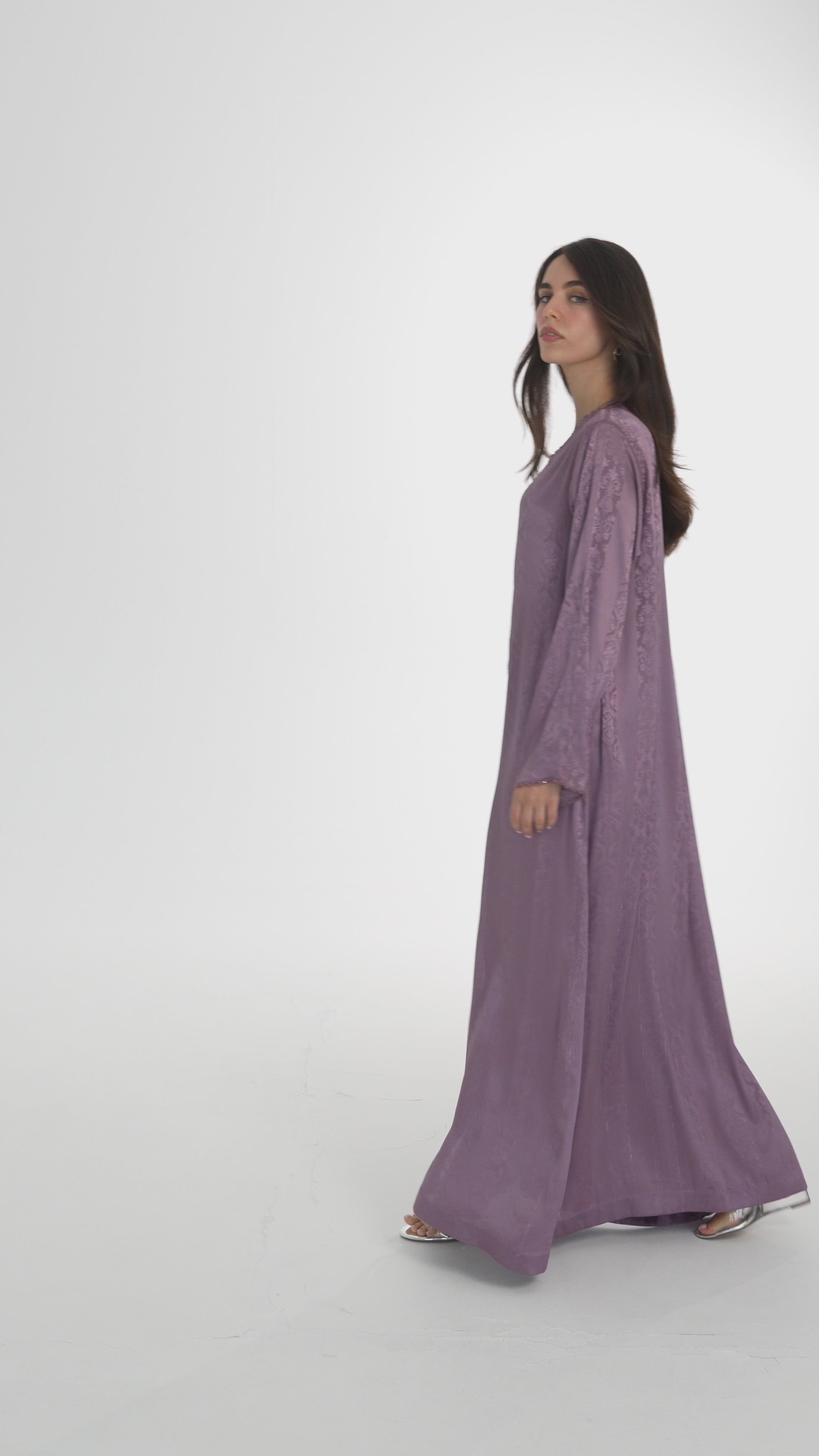 Mauve Handmade Caftan - House of Caftan