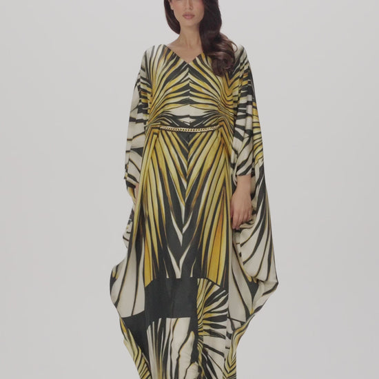 Roberto Cavalli Original Italian Twill Silk Caftan